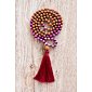 YOGGYS - Meditation Mala Necklace with Purple Jasper and Rudraksha